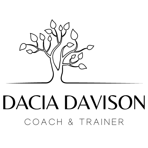 Logo for Dacia Davison, with text in black